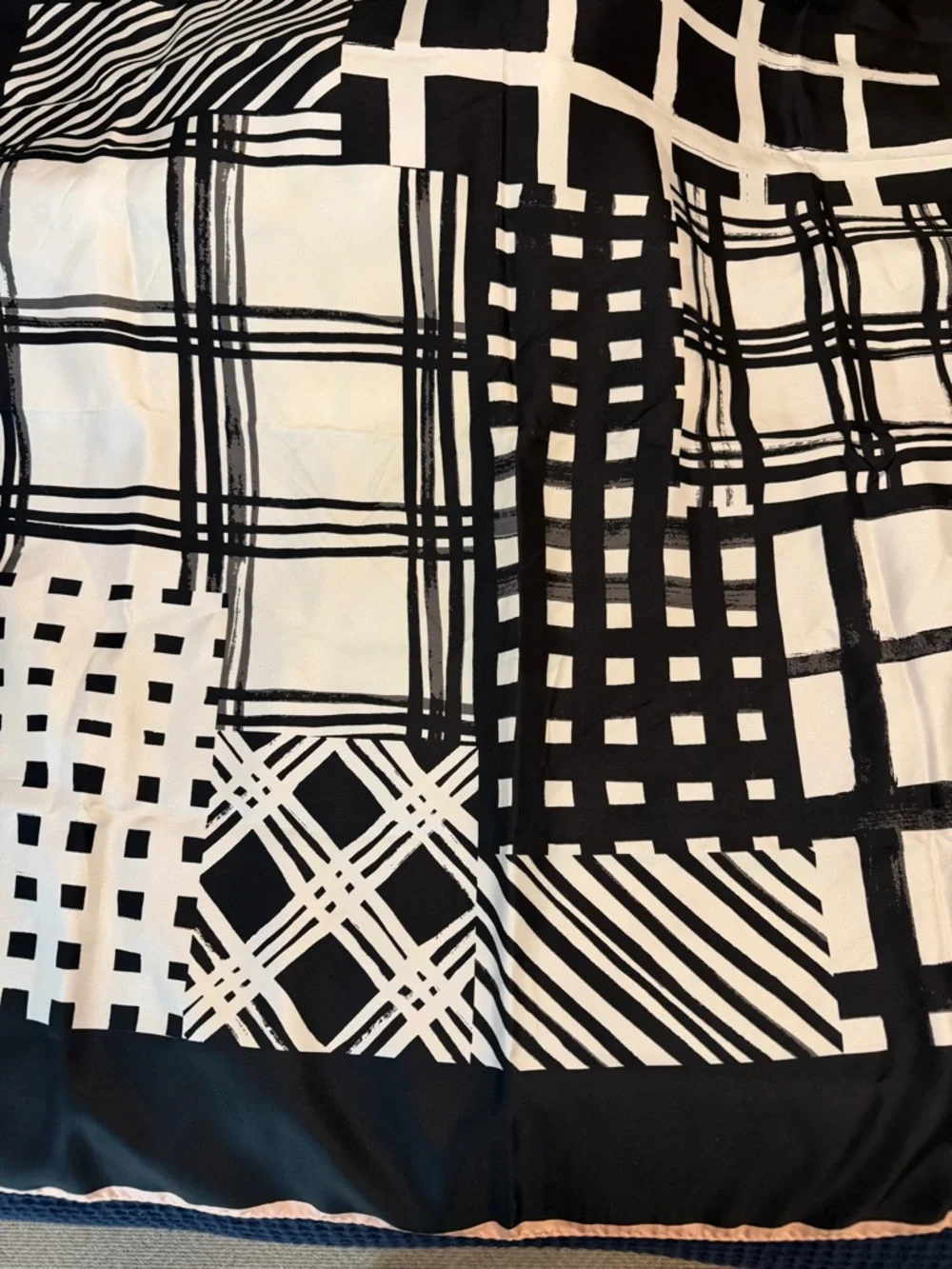 Coach Black and White Graphic scarf